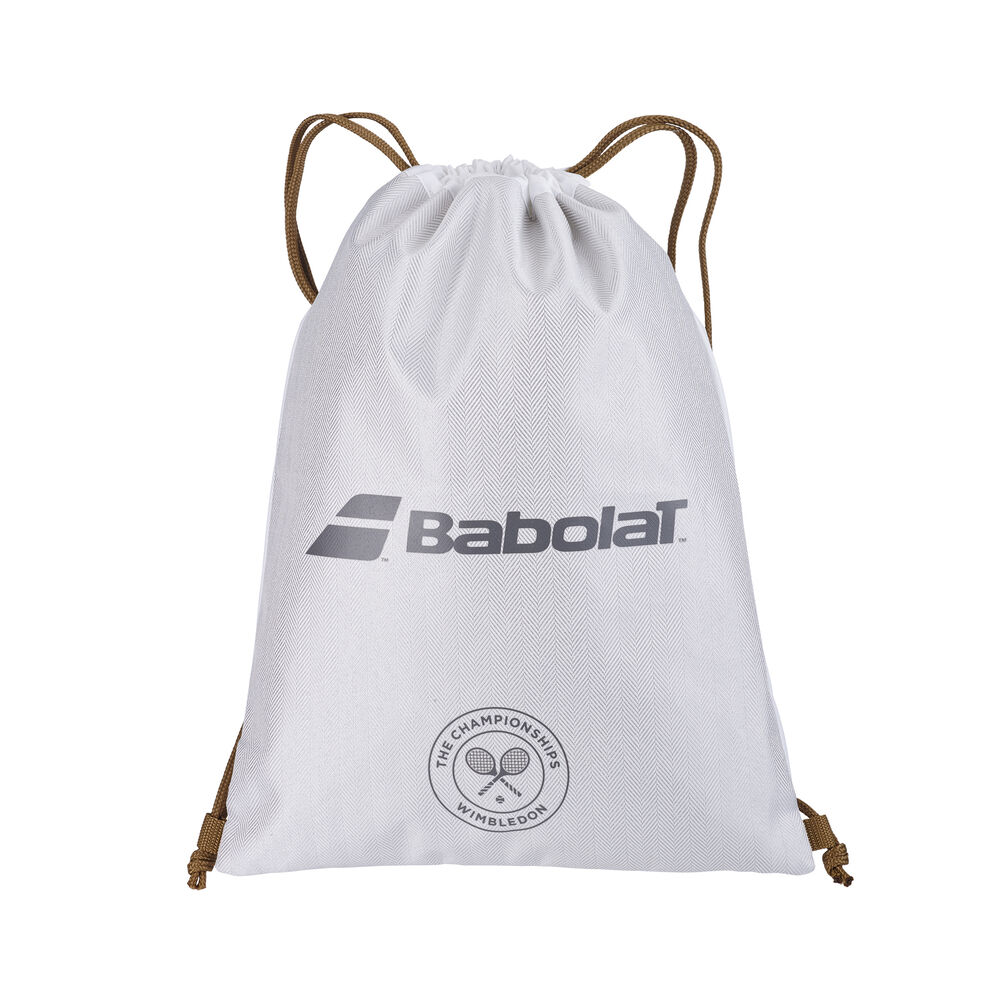 Babolat Wimbledon Gym Bag Sports Bag-White,Grey white Babolat Wimbledon Gym Bag Sports Bag-White,Grey white