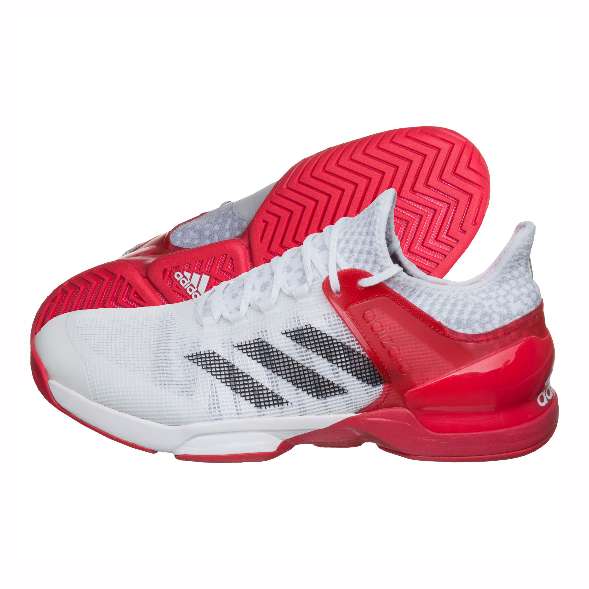 Men's adizero ubersonic 2 tennis shoes white and active red online