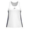 Club 25 Tech Tank Top Women-White,Dark Blue