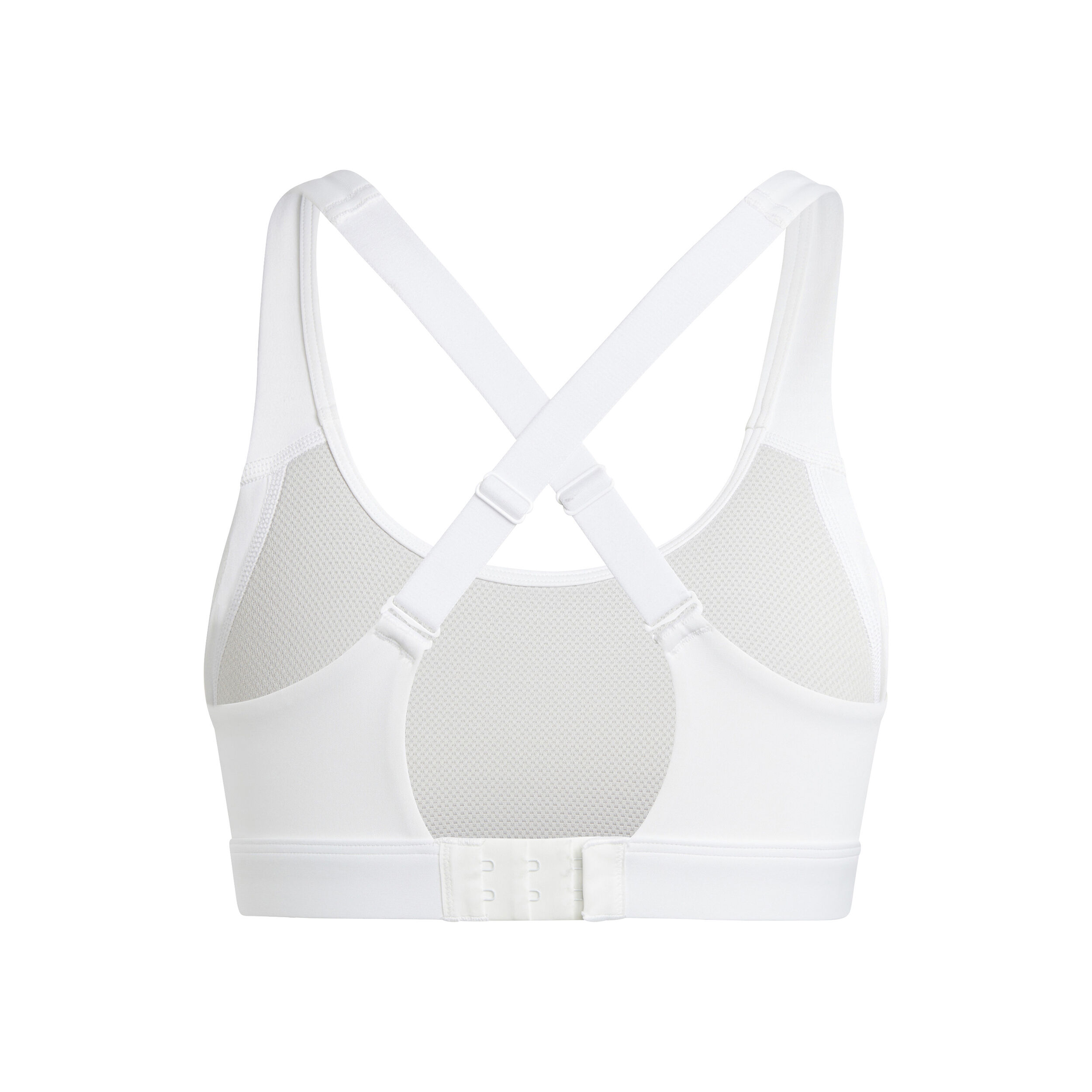 White high support sports bra discount