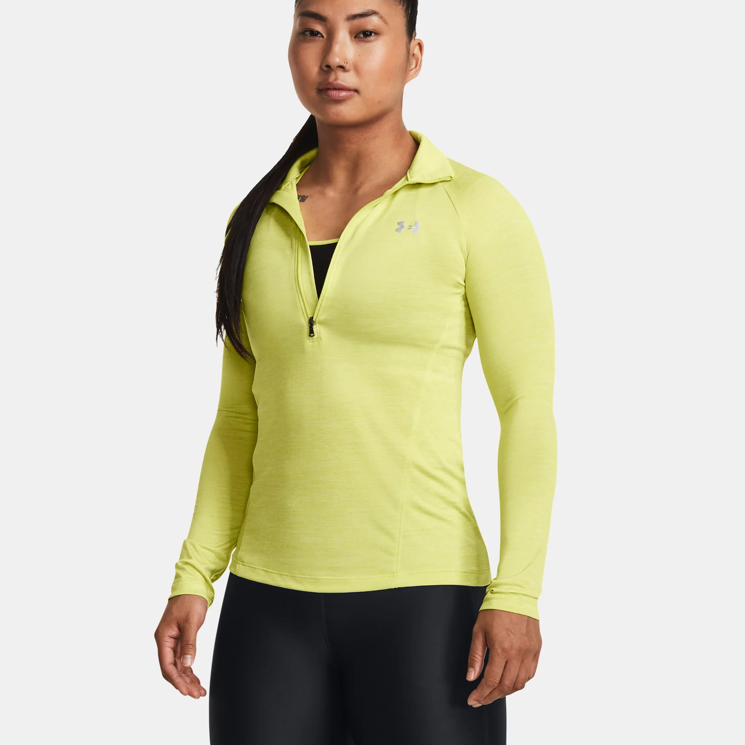 Yellow under clearance armour long sleeve