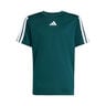 Essentials 3Stripes T-Shirt Boys-Dark Green,White