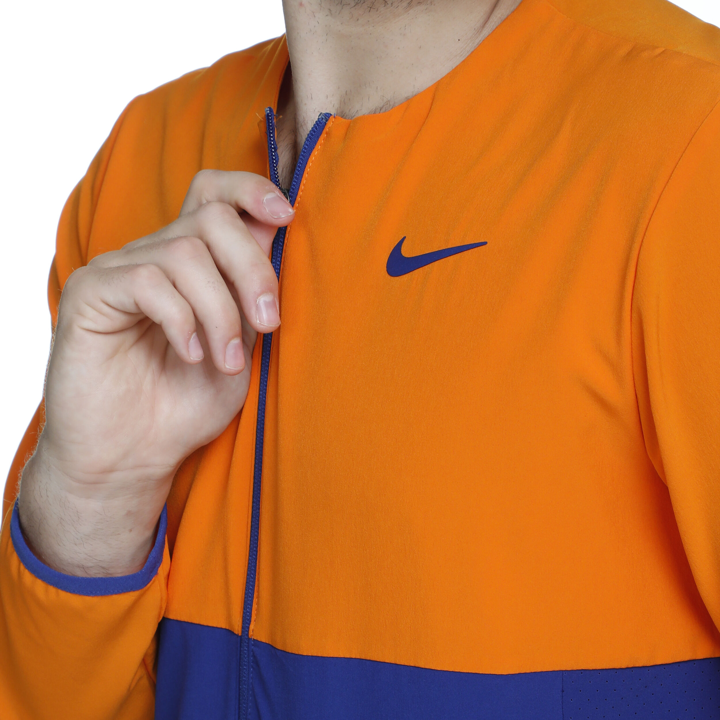 Rafael Nadal Court Training Jacket Men Orange Blue