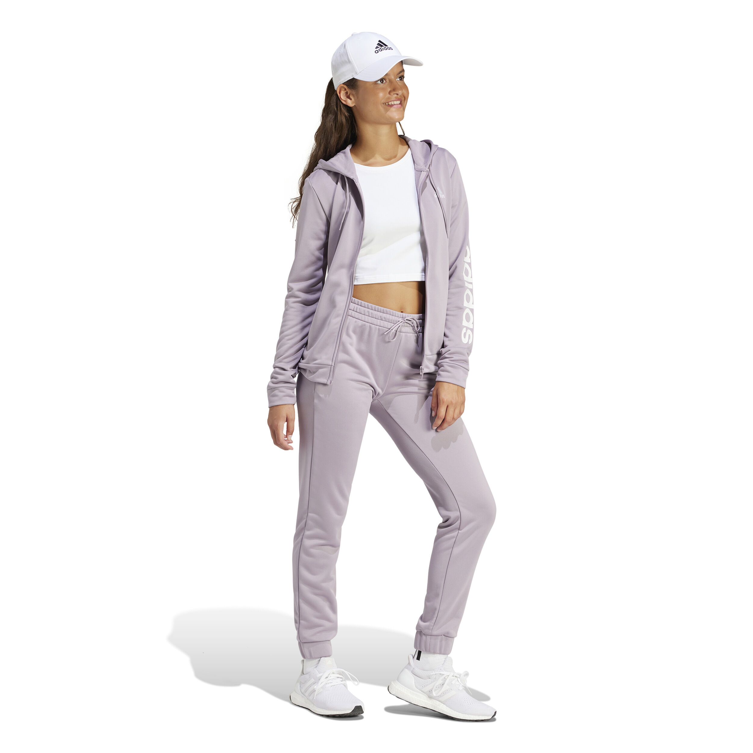 Buy adidas Linear Tracksuit Women Lilac online Tennis Point UK