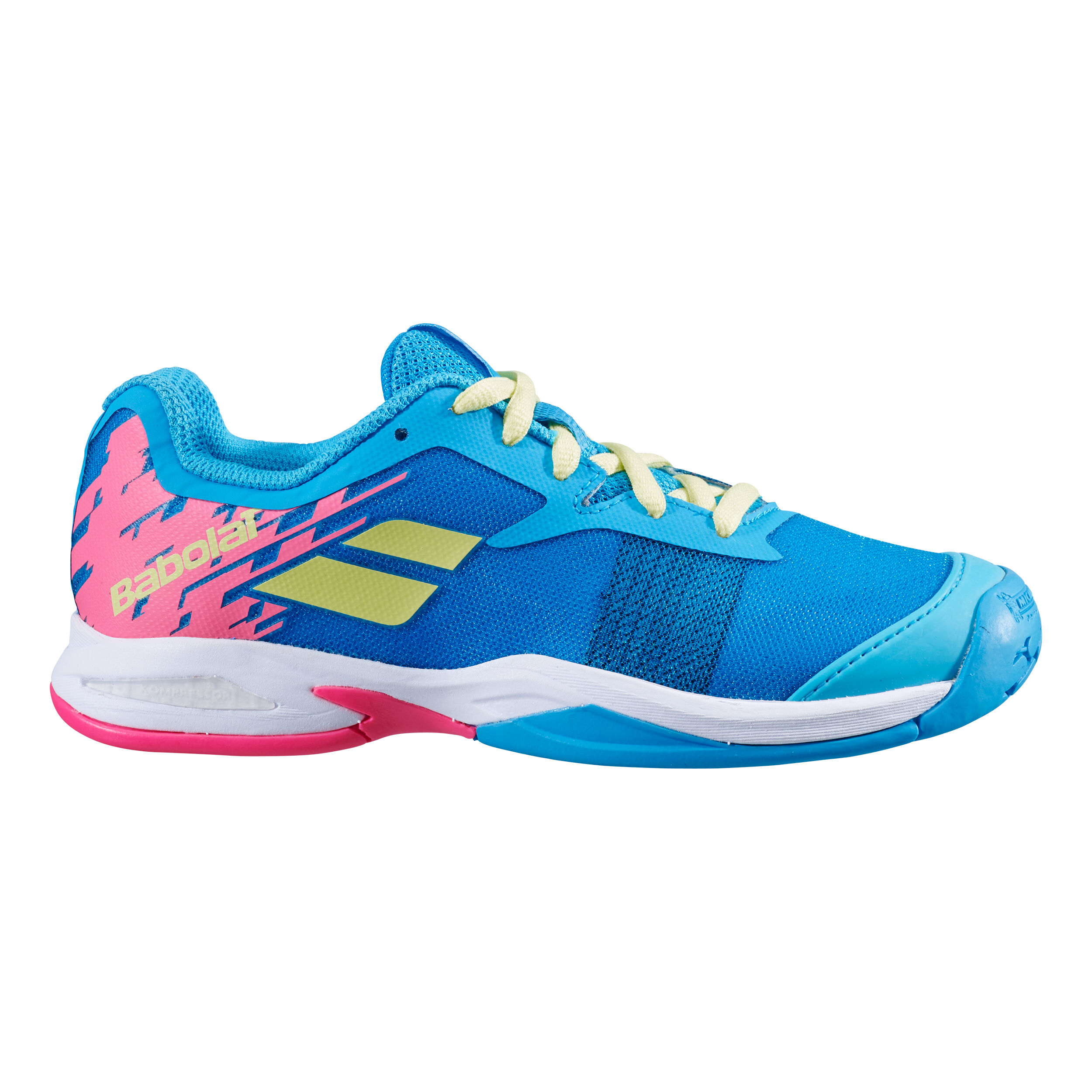 Buy Babolat Jet All Court Shoe Kids Turquoise Pink online