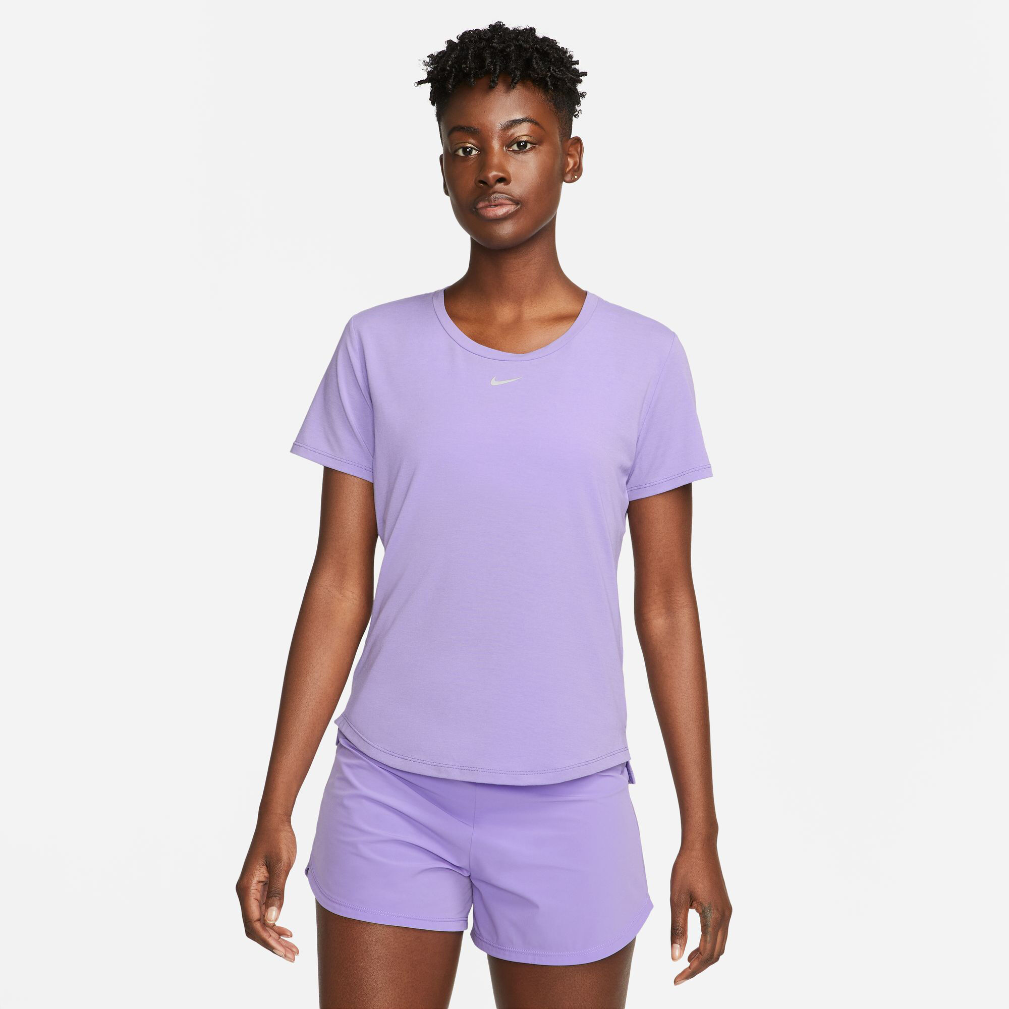 Nike dri fit purple t shirt top