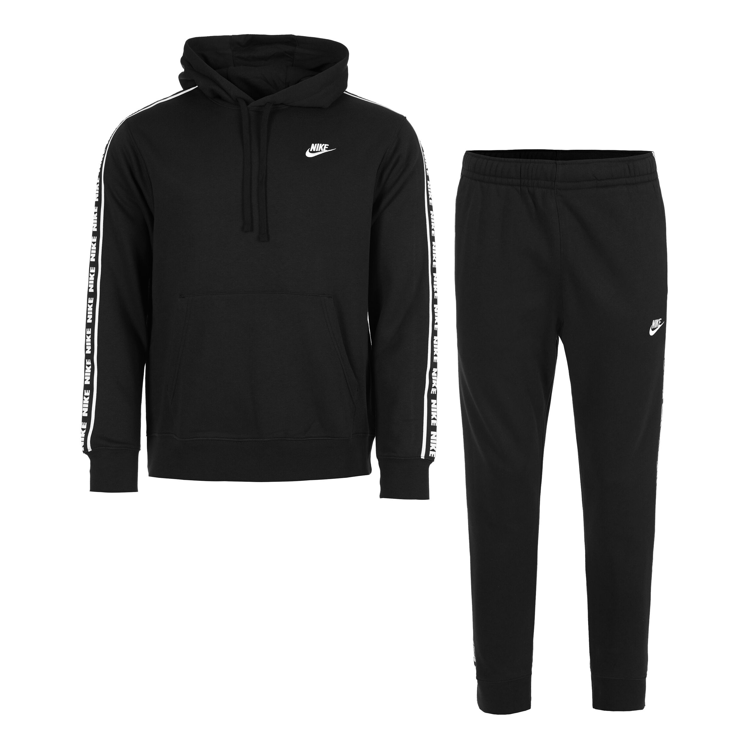 Club Fleece GX Tracksuit Men Black White