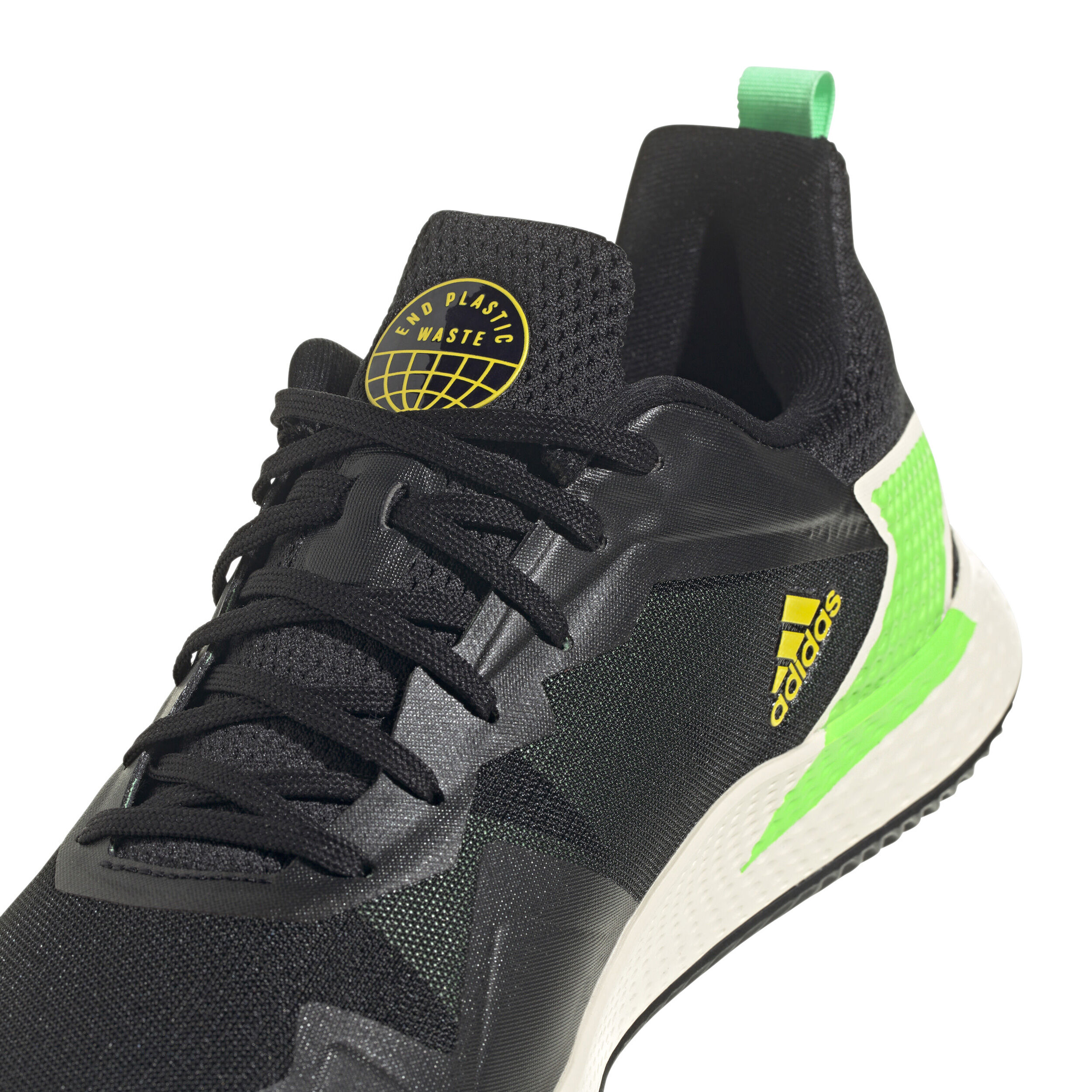 Black and lime green adidas shoes outlet