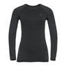 Performance Warm Eco BI Top Crew Neck Long Sleeve Women-Black,Anthracite
