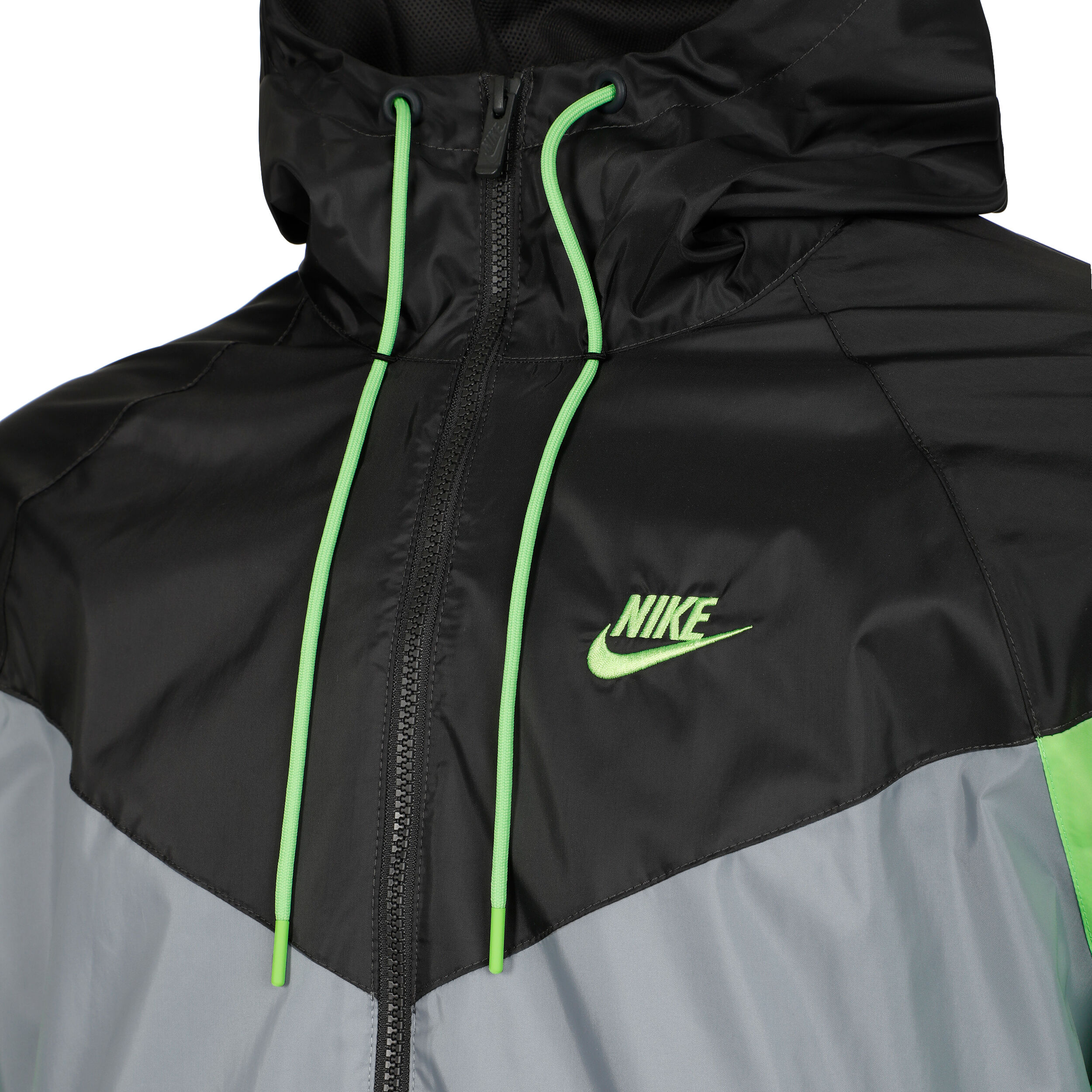 Black and neon green nike jacket 2025