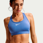 Nike Clothing Nike Swoosh Medium Sports bras Women-blue, white