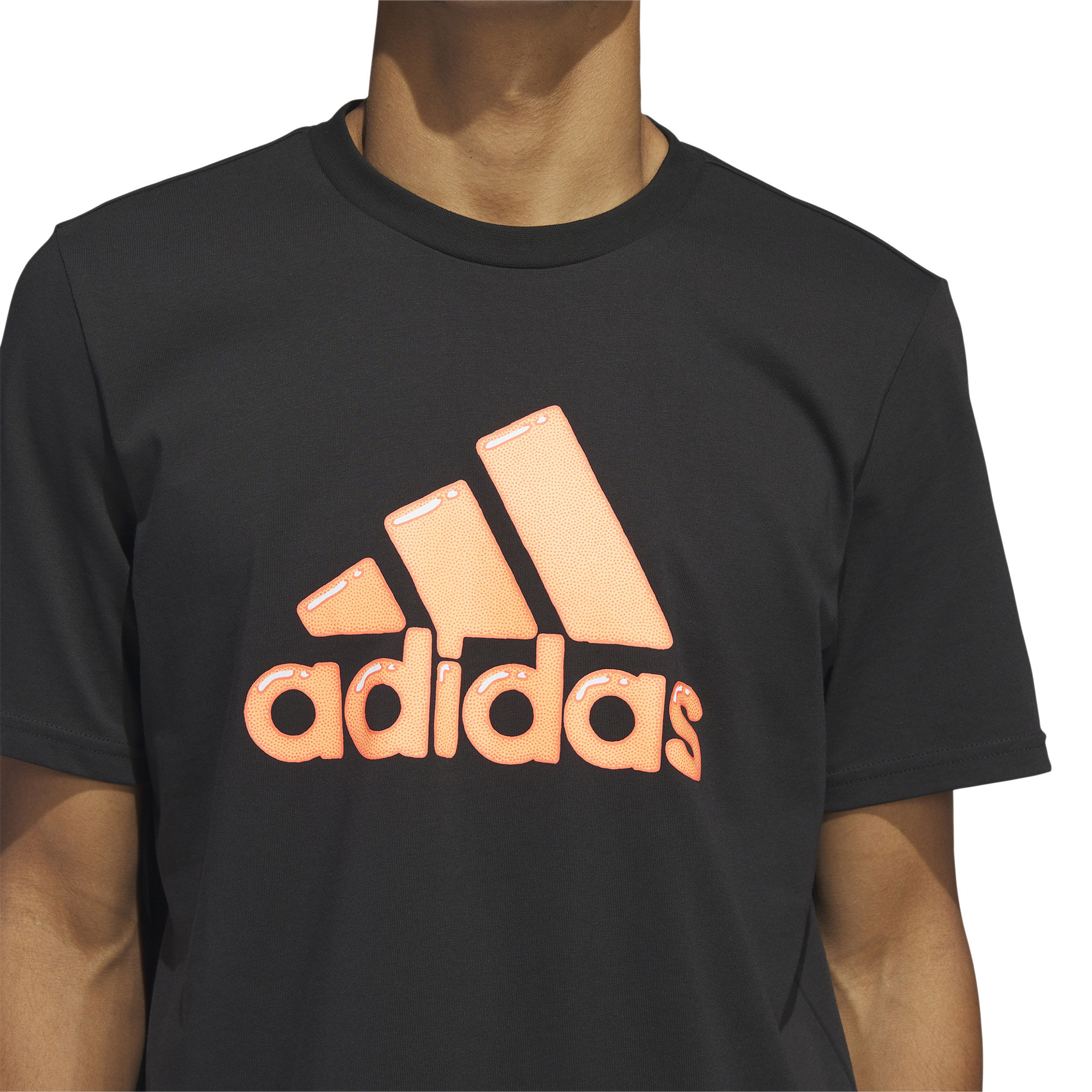 Buy adidas Logo Pen Fill Sportswear Graphic T Shirt Men Black Orange online Tennis Point UK