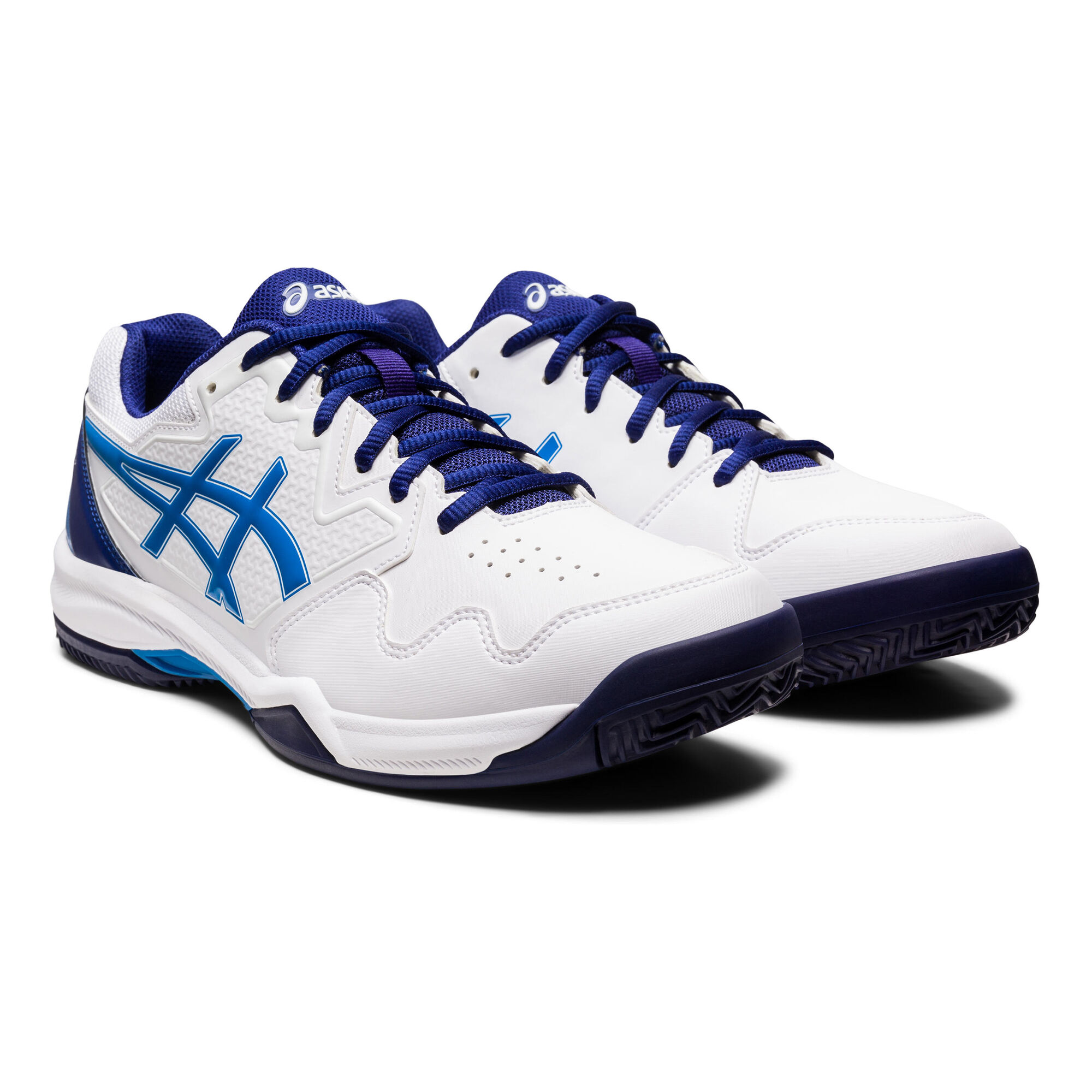 ASICS Gel-Dedicate Clay Court Shoe Men White, Blue Tennis-Point