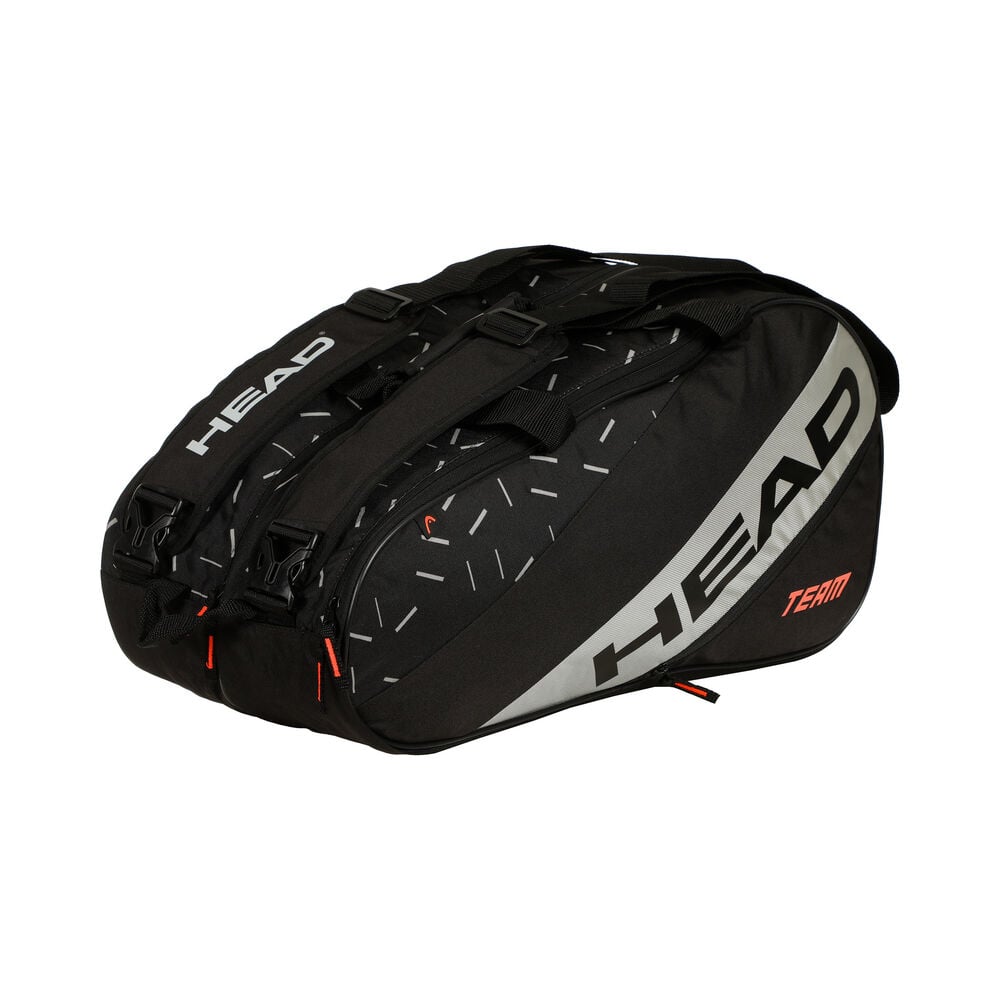 Head Team Padel Bag L Racket Bag-Black,Silver