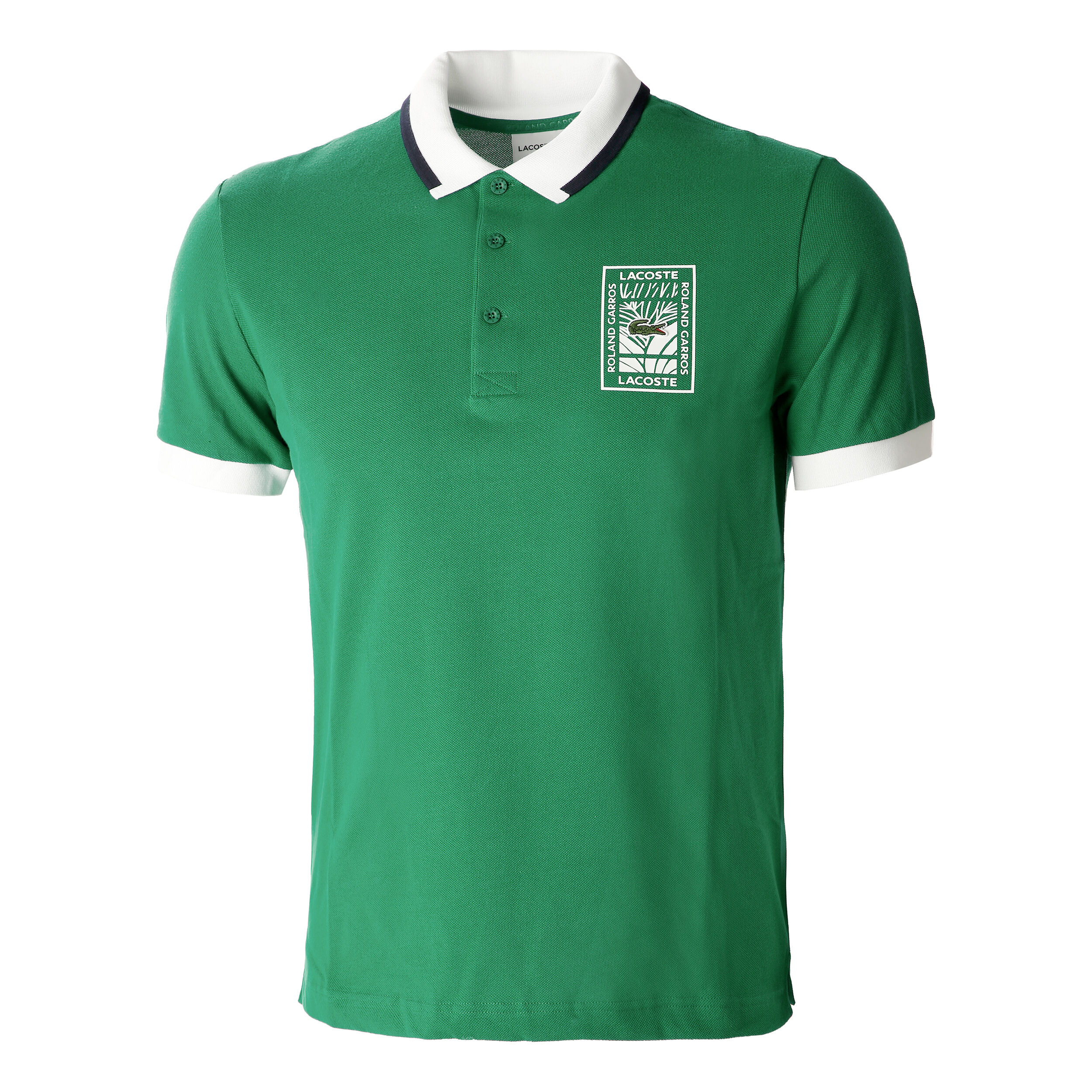 Roland Garros Lifestyle Polo Men Dark Green White