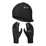 Nike Clothing Nike Essential Running Set Laufm&uuml;tze + Running gloves Women-black,white