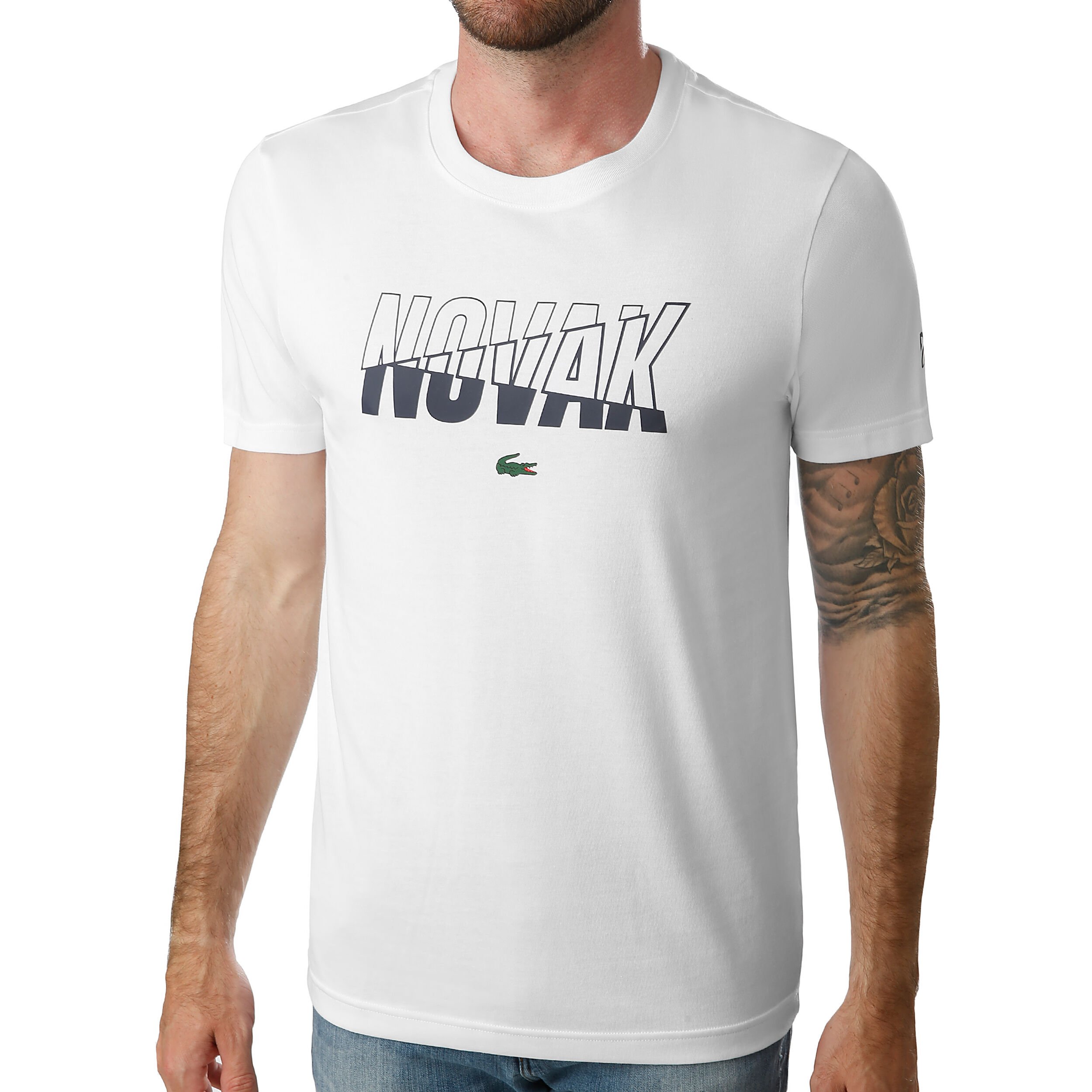 Lacoste t shirt djokovic sales