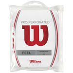 Wilson Overgrips Wilson Pro Overgrip Perforated 12 Pack-White