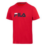 Fila Clothing Fila Logo T-Shirt Men-Red,Dark Blue