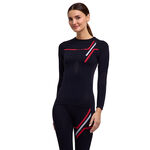 Falke Clothing Falke Warm  130 Years Running shirt Women - black, 