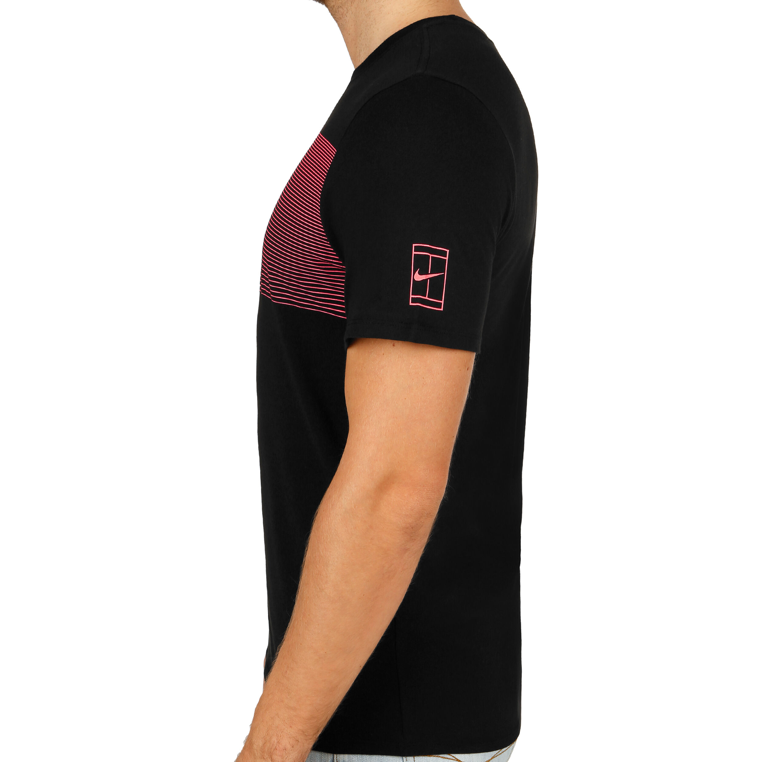 Roger Federer T Shirt Men Black Coral