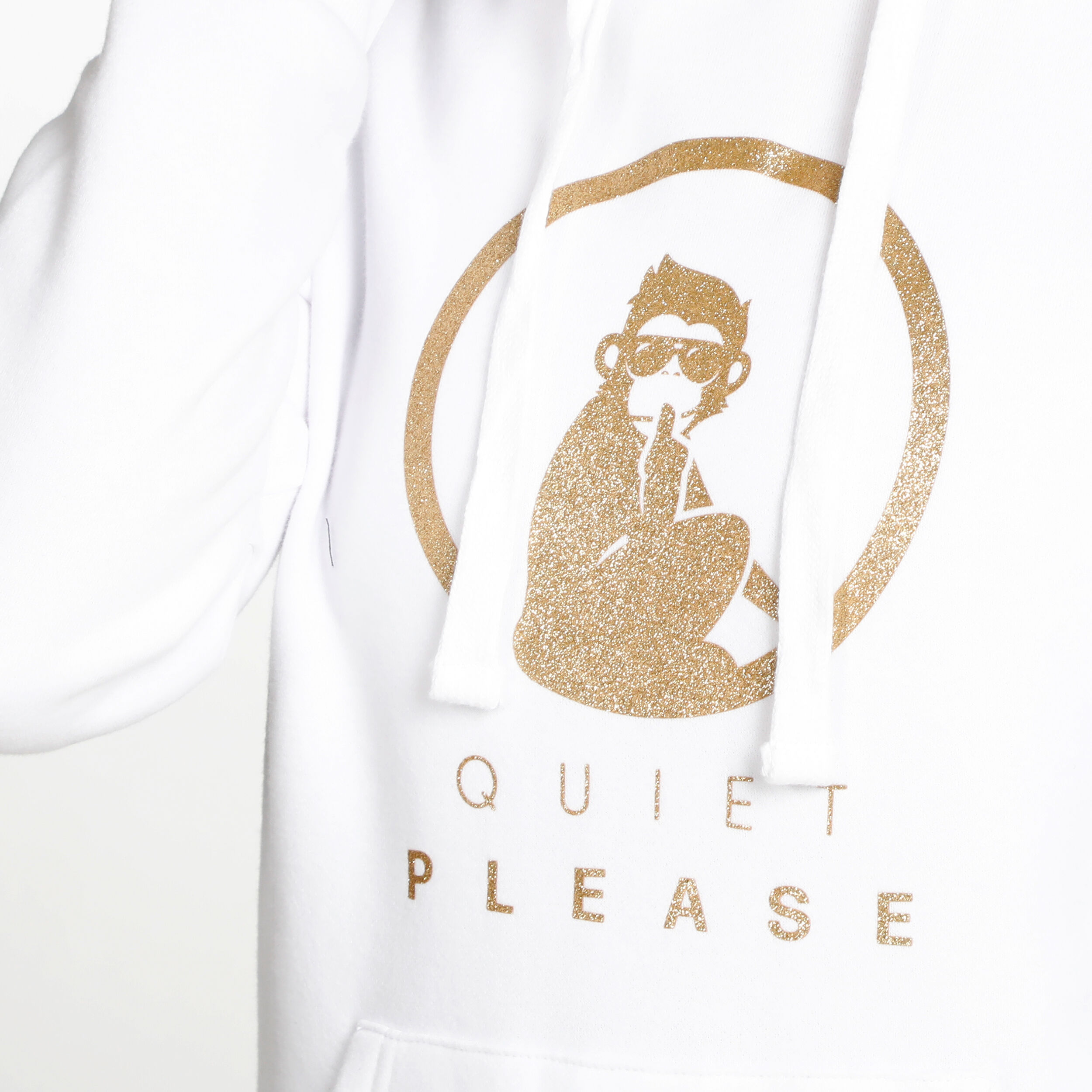White and gold kwd hoodie discount