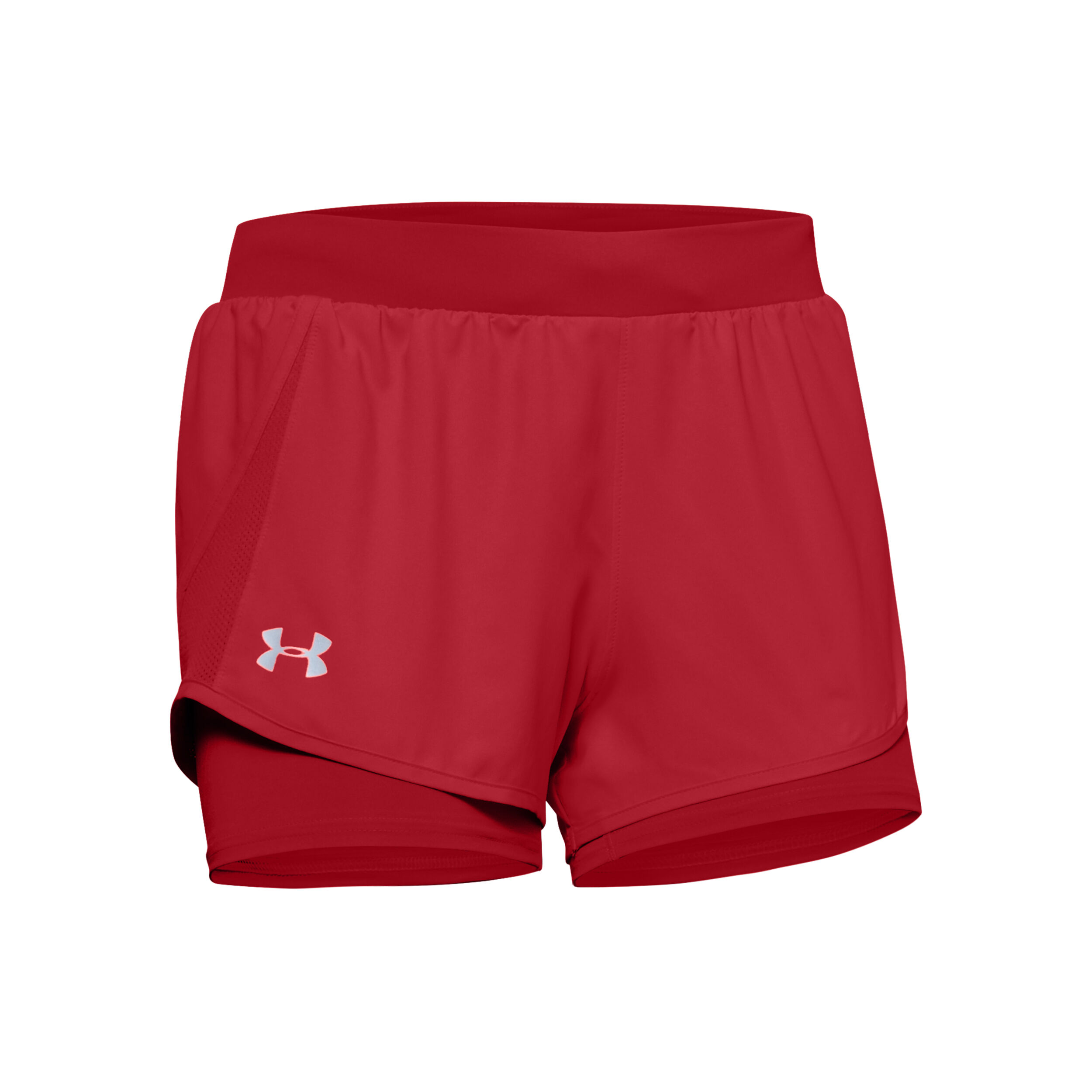Fly By 2.0 2in1 Shorts Women Red Silver