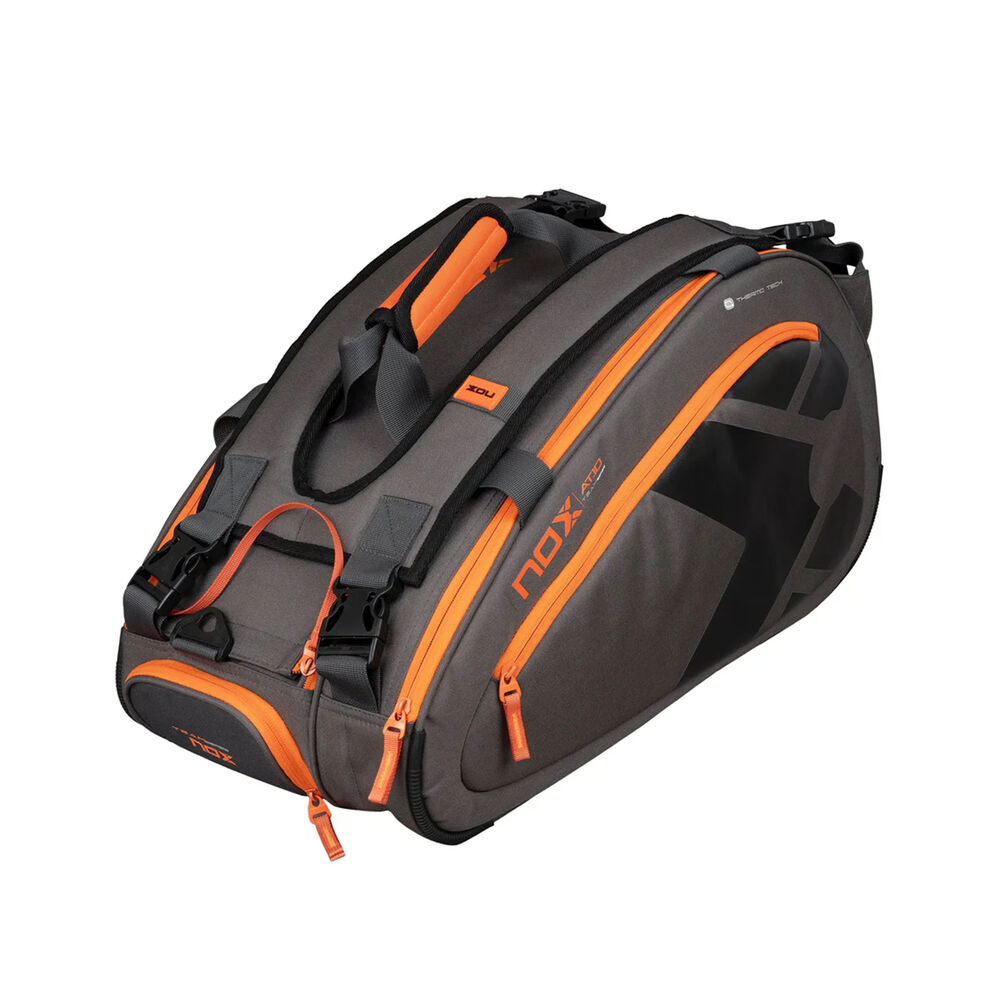 NOX At10 Team Padel Racket Bag-Grey,Orange NOX At10 Team Padel Racket Bag-Grey,Orange