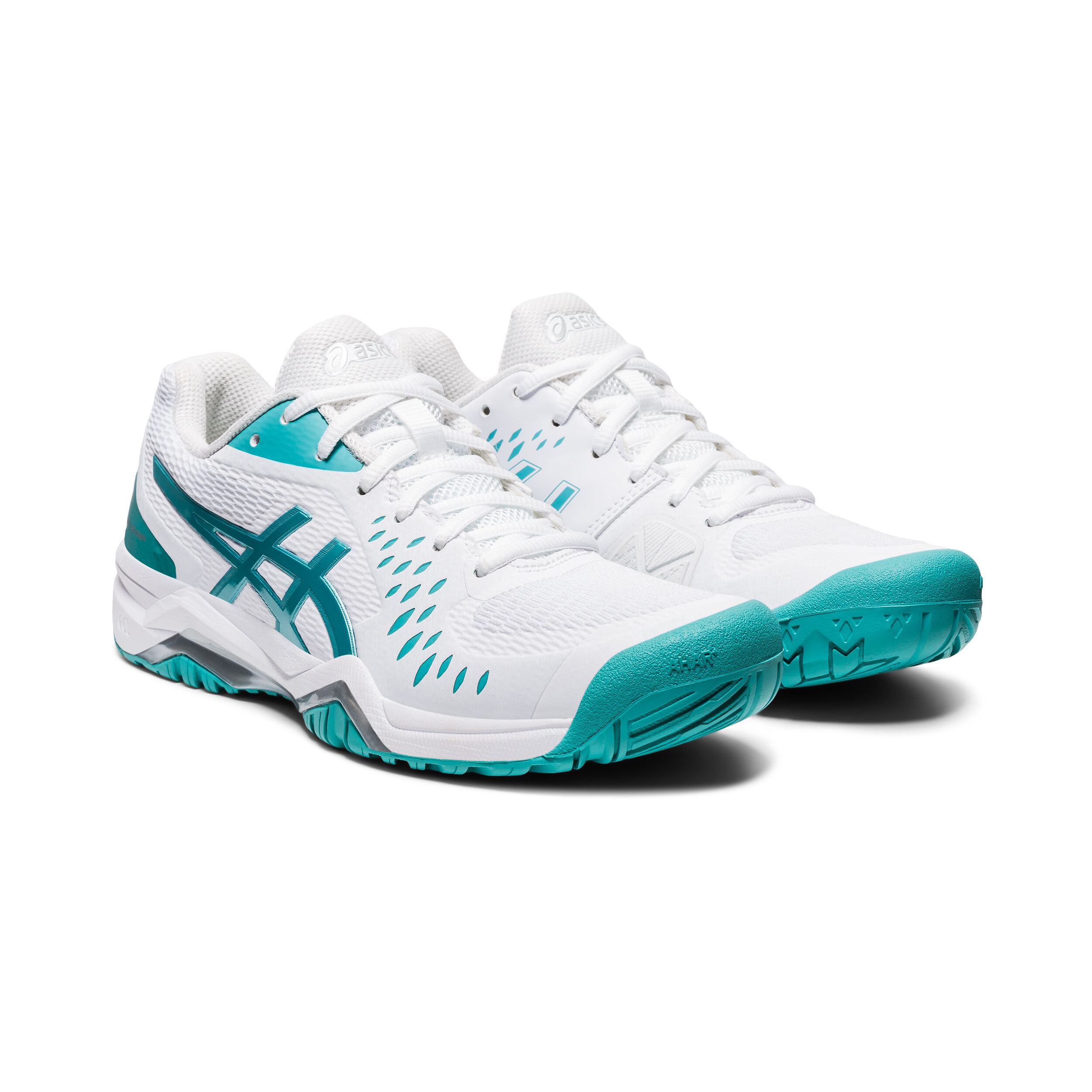 Gel Challenger 12 All Court Shoe Women White Turquoise