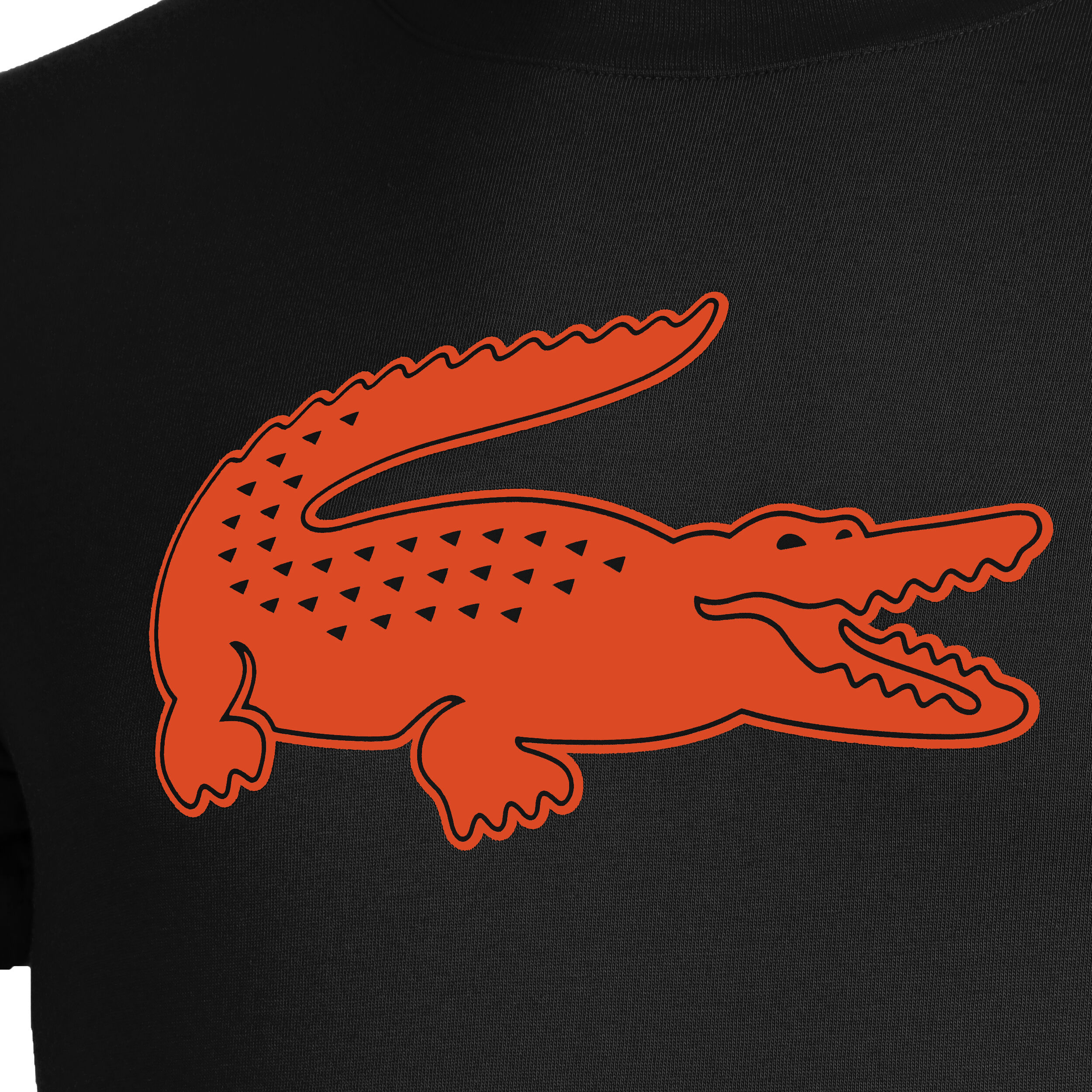 Core T Shirt Boys Black Orange