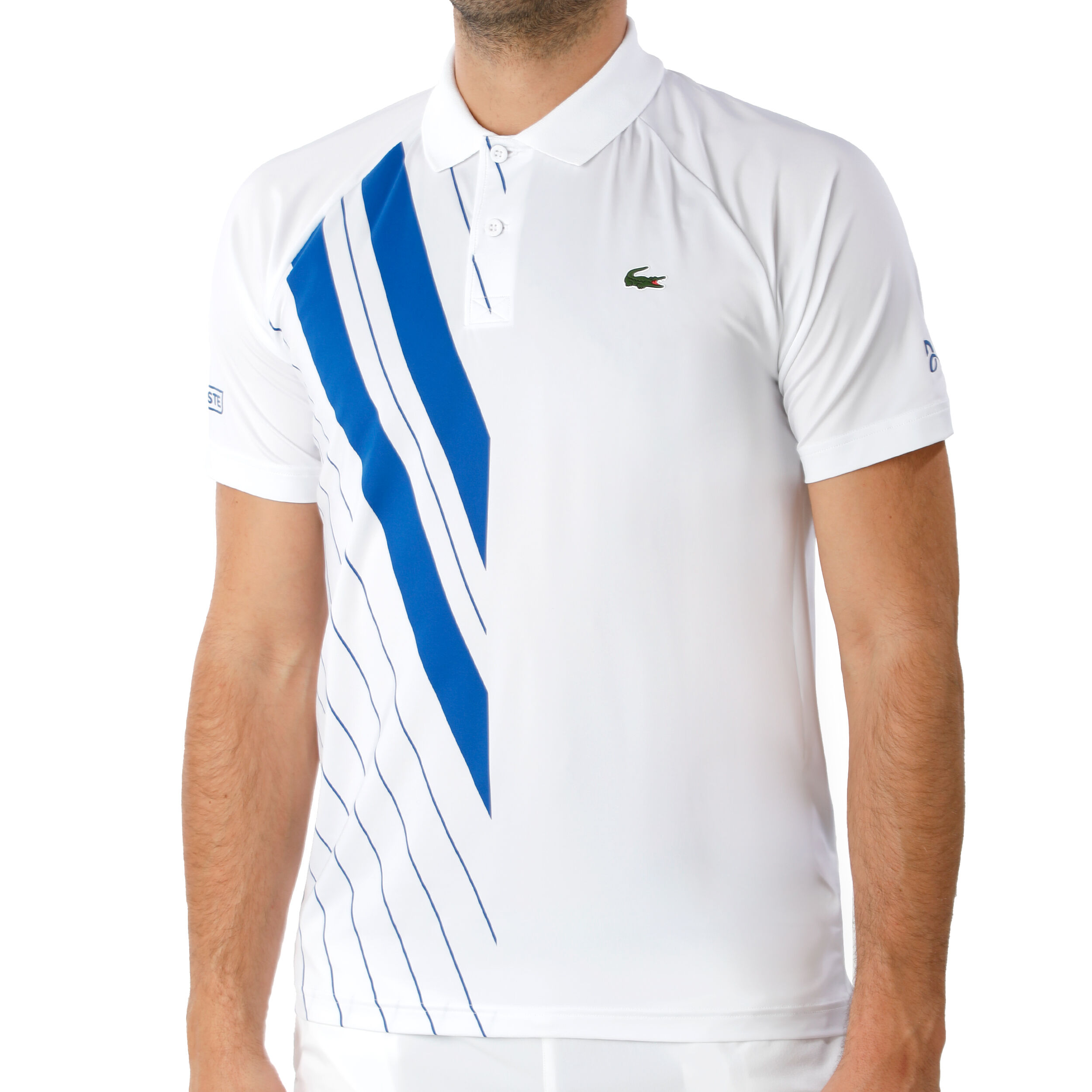Polo Men White Blue