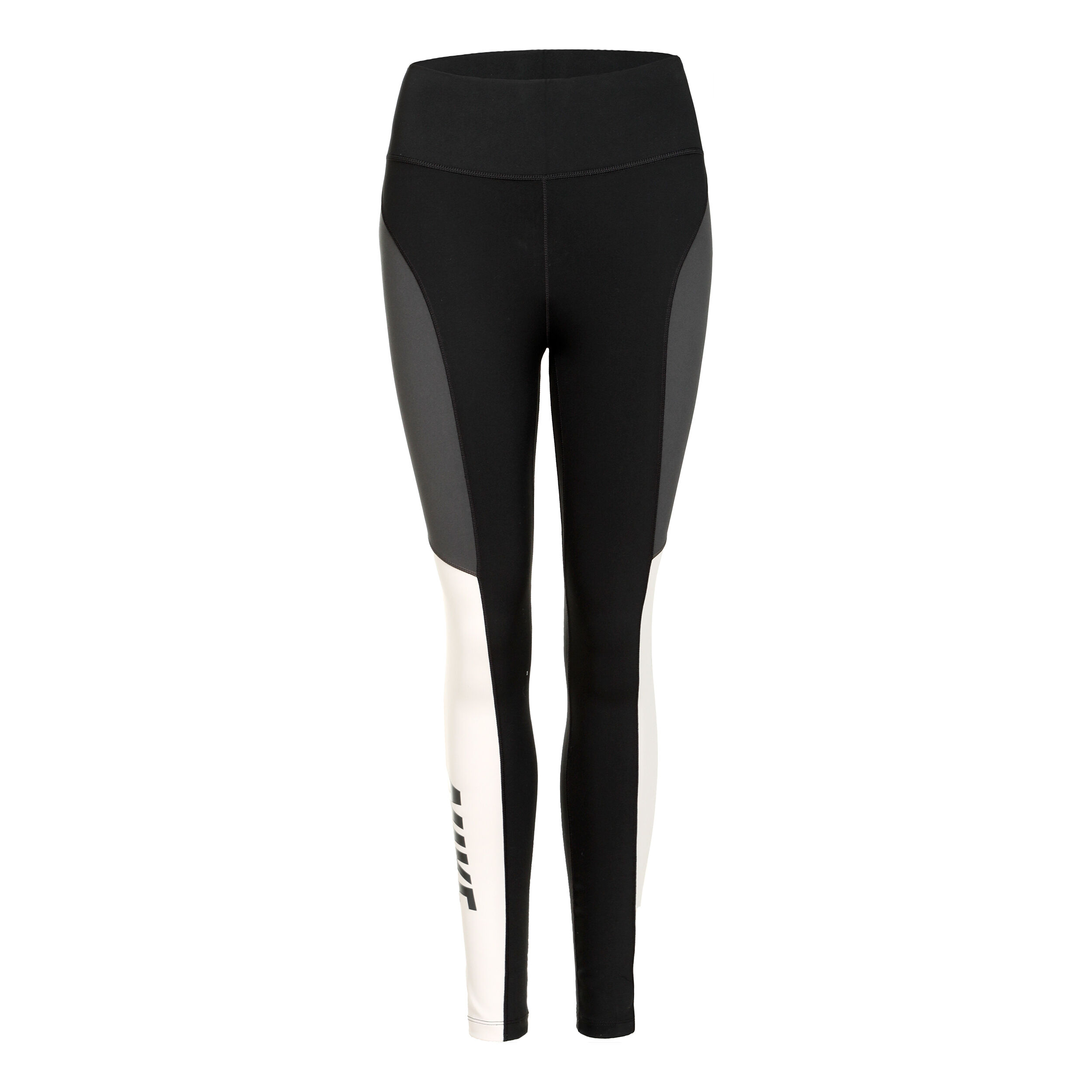 Dri Fit One Mid Rise Color Block Tight Women Black Grey