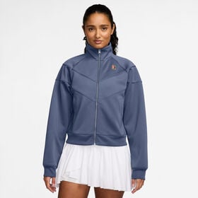 Image of Courtly Knit Heritage Training jacket Women-blue grey