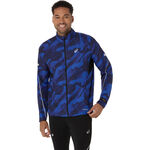ASICS Clothing ASICS Road Lite-Show Packable Running Jacket Men-Black,Dark Blue