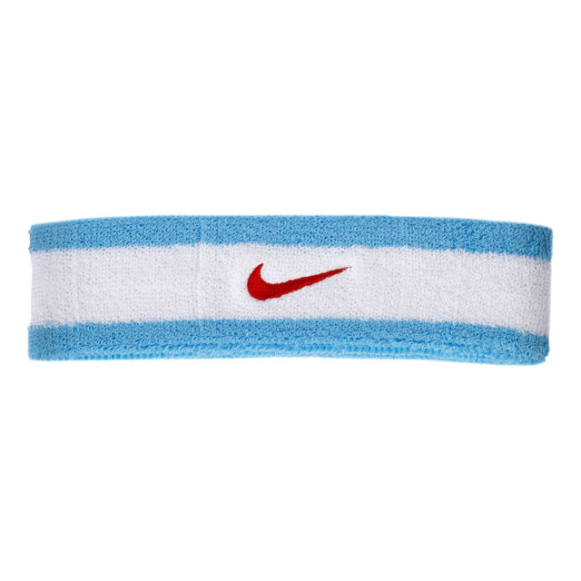 blue and white nike headband