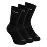 Everyday Plus Cushioned Crew Sports Socks 3 Pack-Black