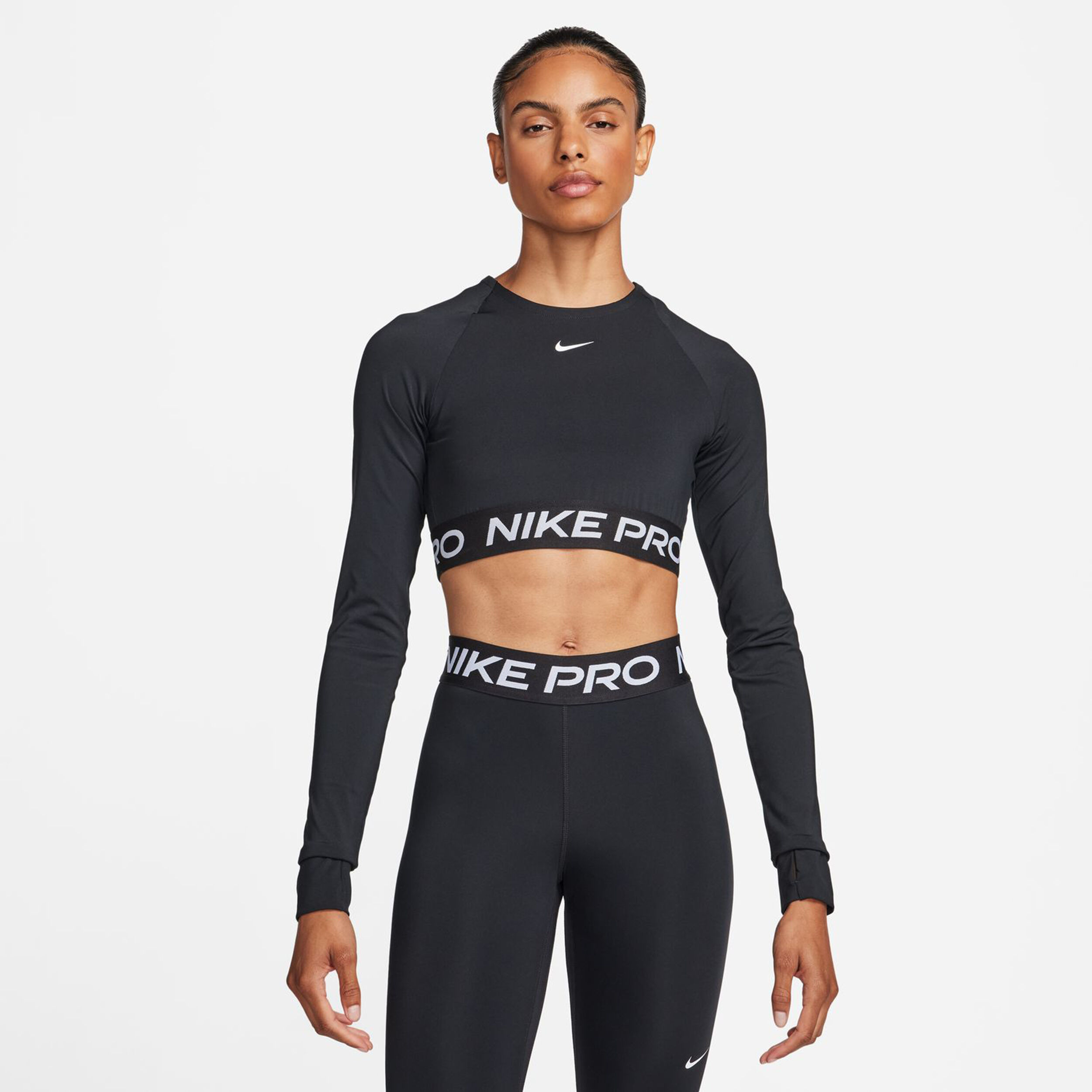 Long sleeve crop outlet top nike