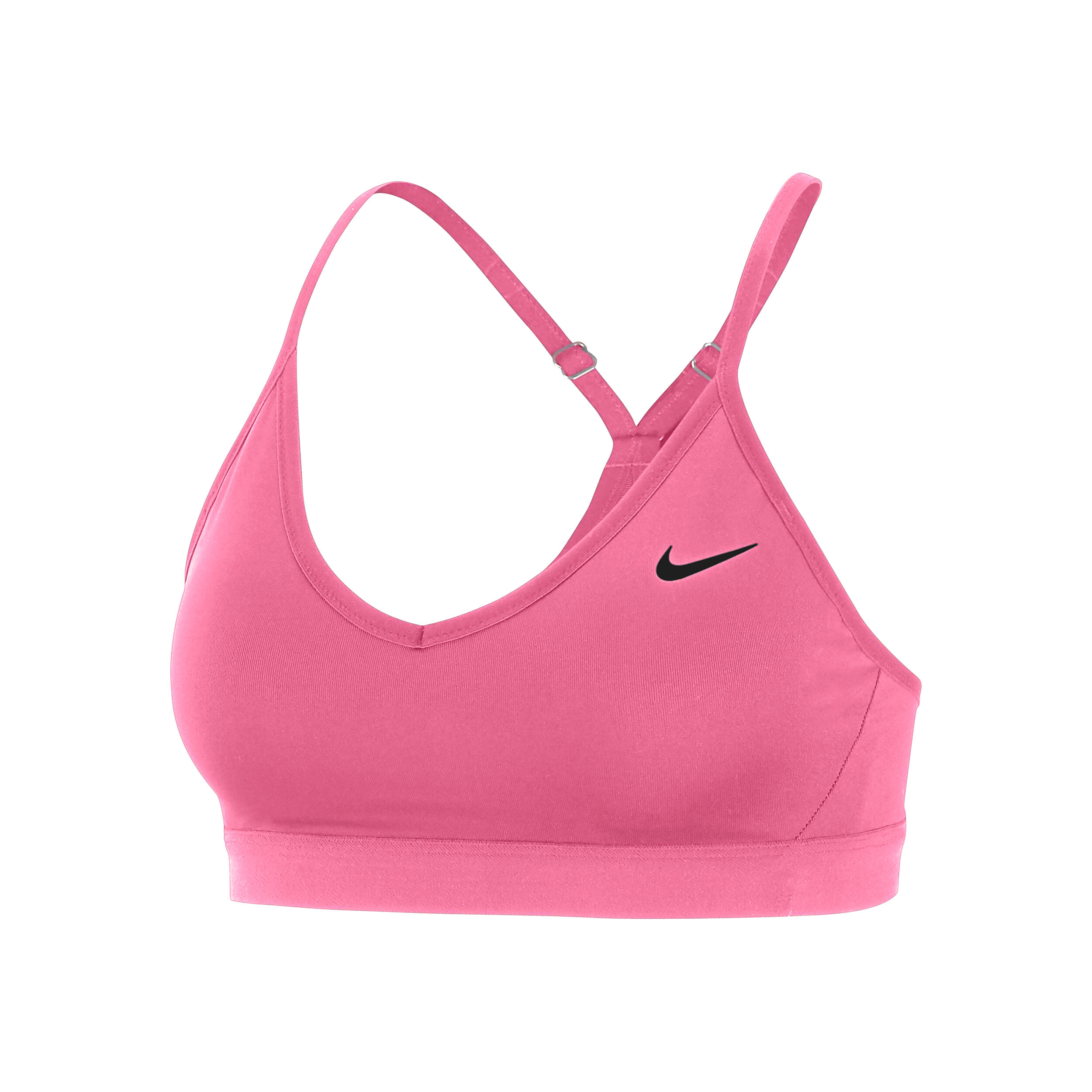 pink and black nike sports bra