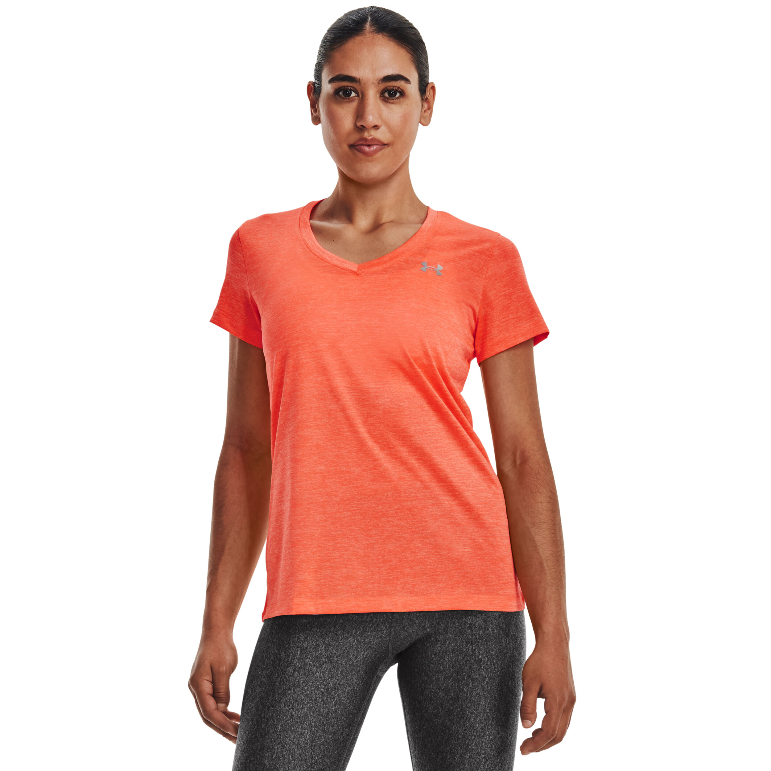 Tech Twist T Shirt Women Orange