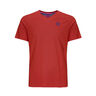 Evin Tech Round T-Shirt Boys - dark red, 