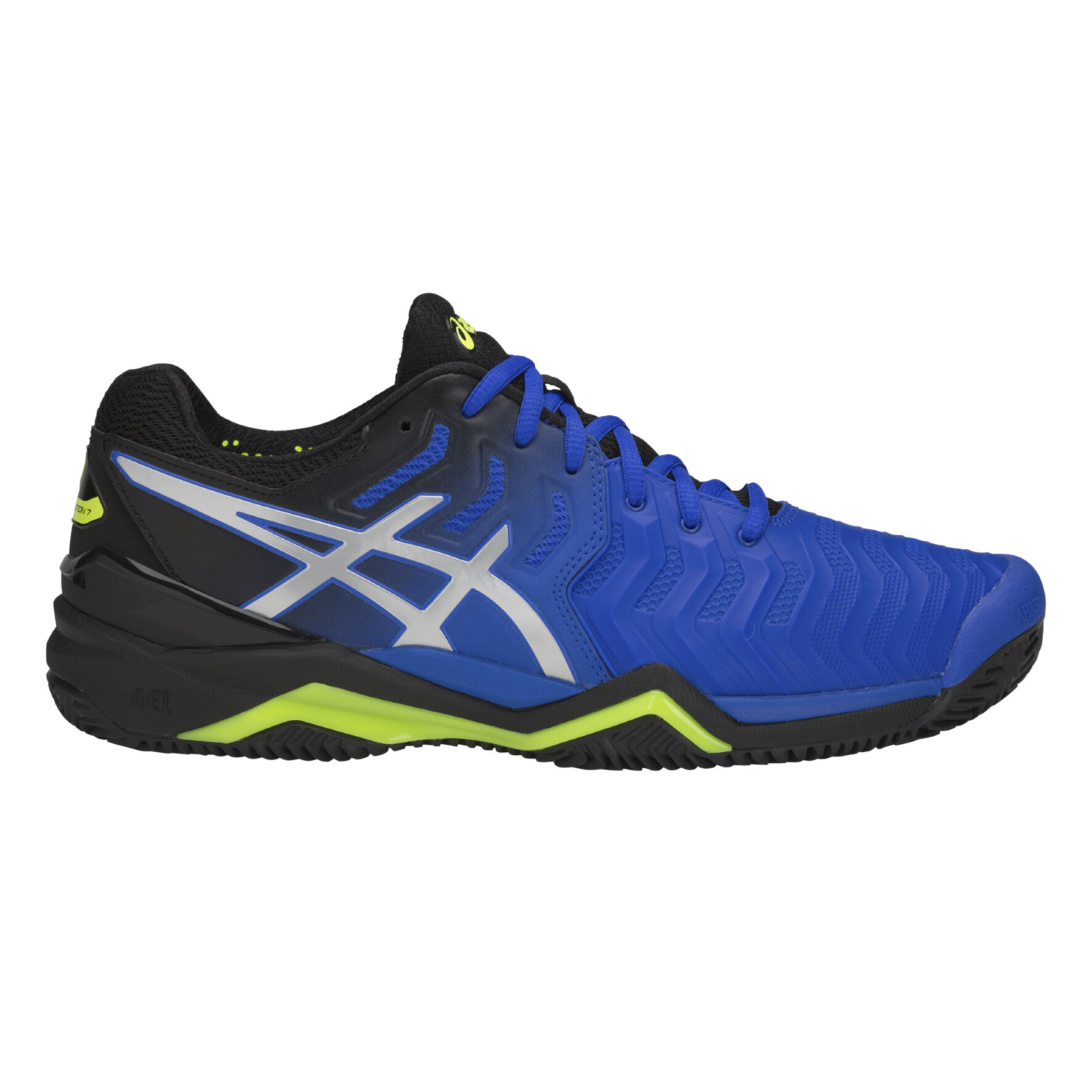 Zapatilla tenis hombre asics gel-resolution clay 7 negra top