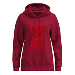 BIDI BADU Clothing BIDI BADU Protected Leafs Chill Hoody Women-Wine Red