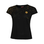 BIDI BADU Clothing BIDI BADU Paris 2024 Junior Capsleeve T-Shirt Girls - black, gold