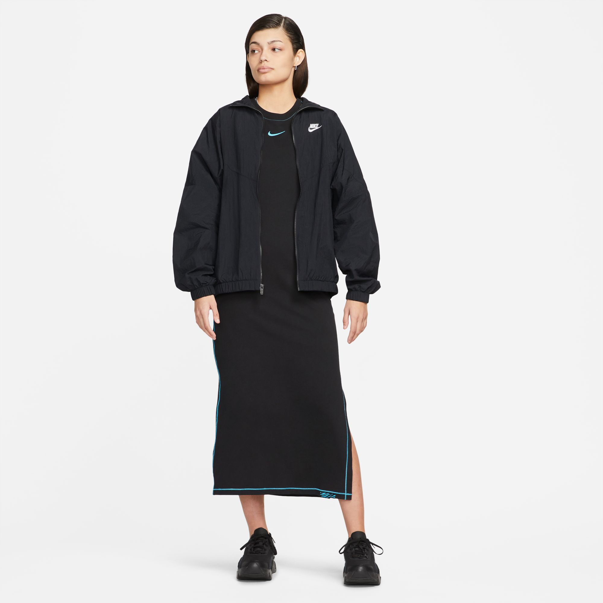 Sportswear women's woven jacket store black