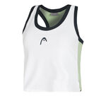 HEAD Clothing HEAD Play Crop Tank Top Women-White,Dark Blue