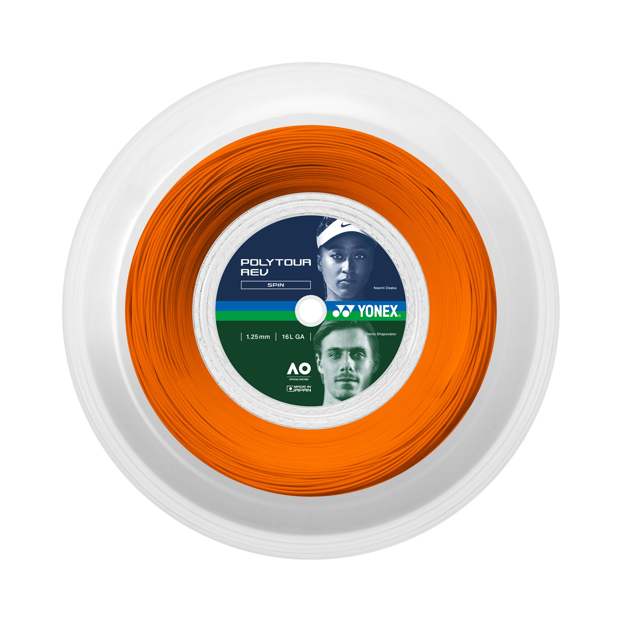 buy Yonex Poly Tour Rev String Reel 200m Orange online TennisPoint