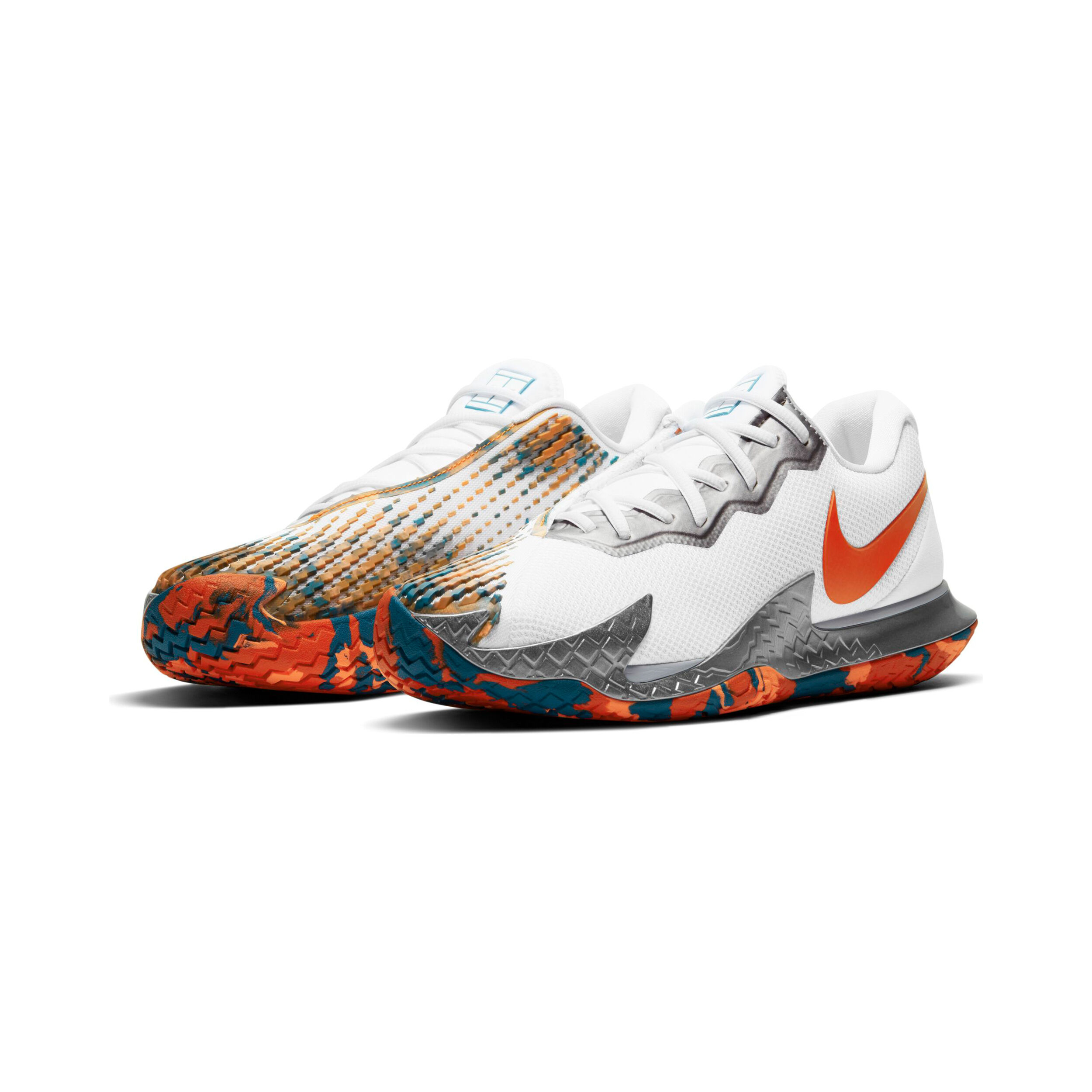 Nike zoom orange blanche top