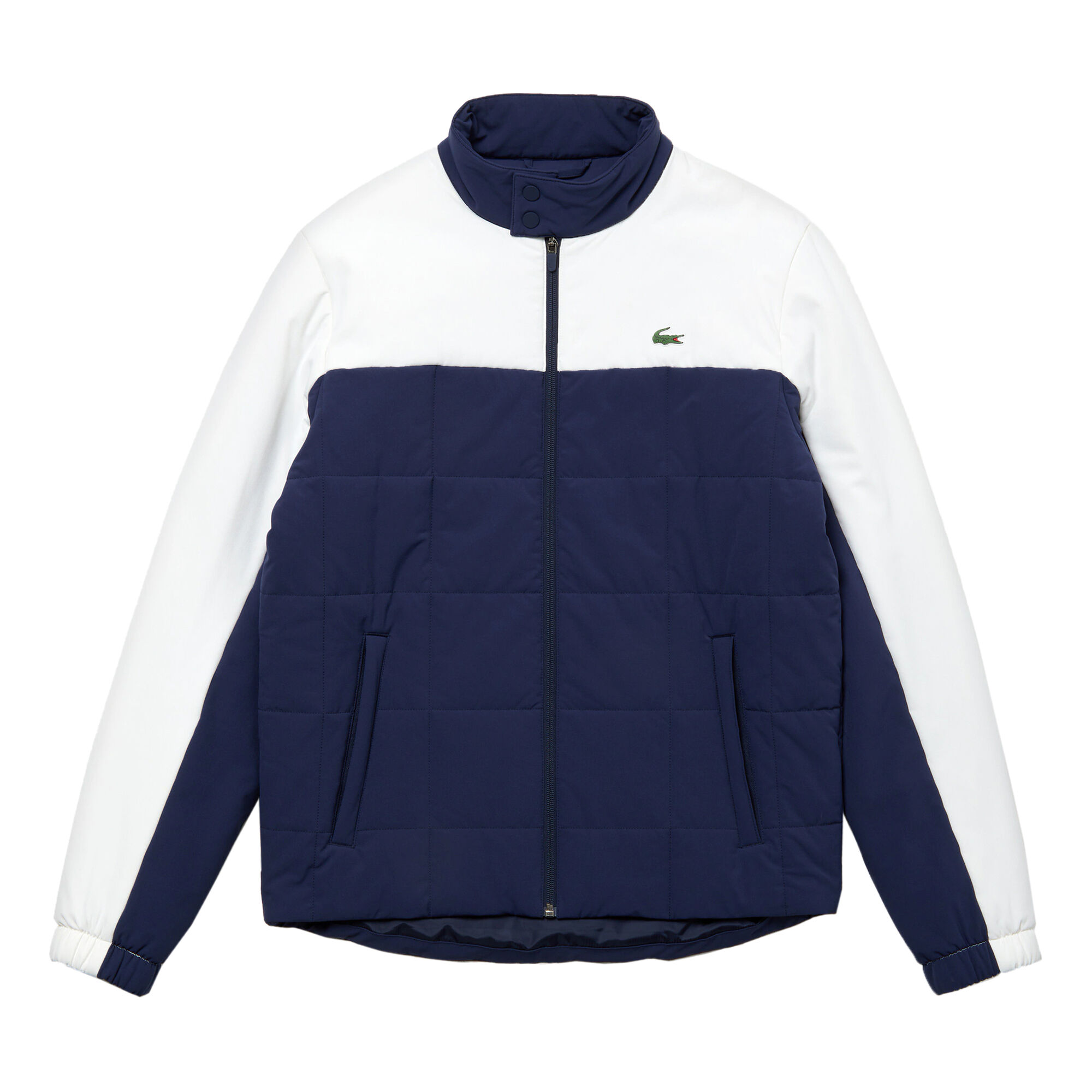 lacoste white blue