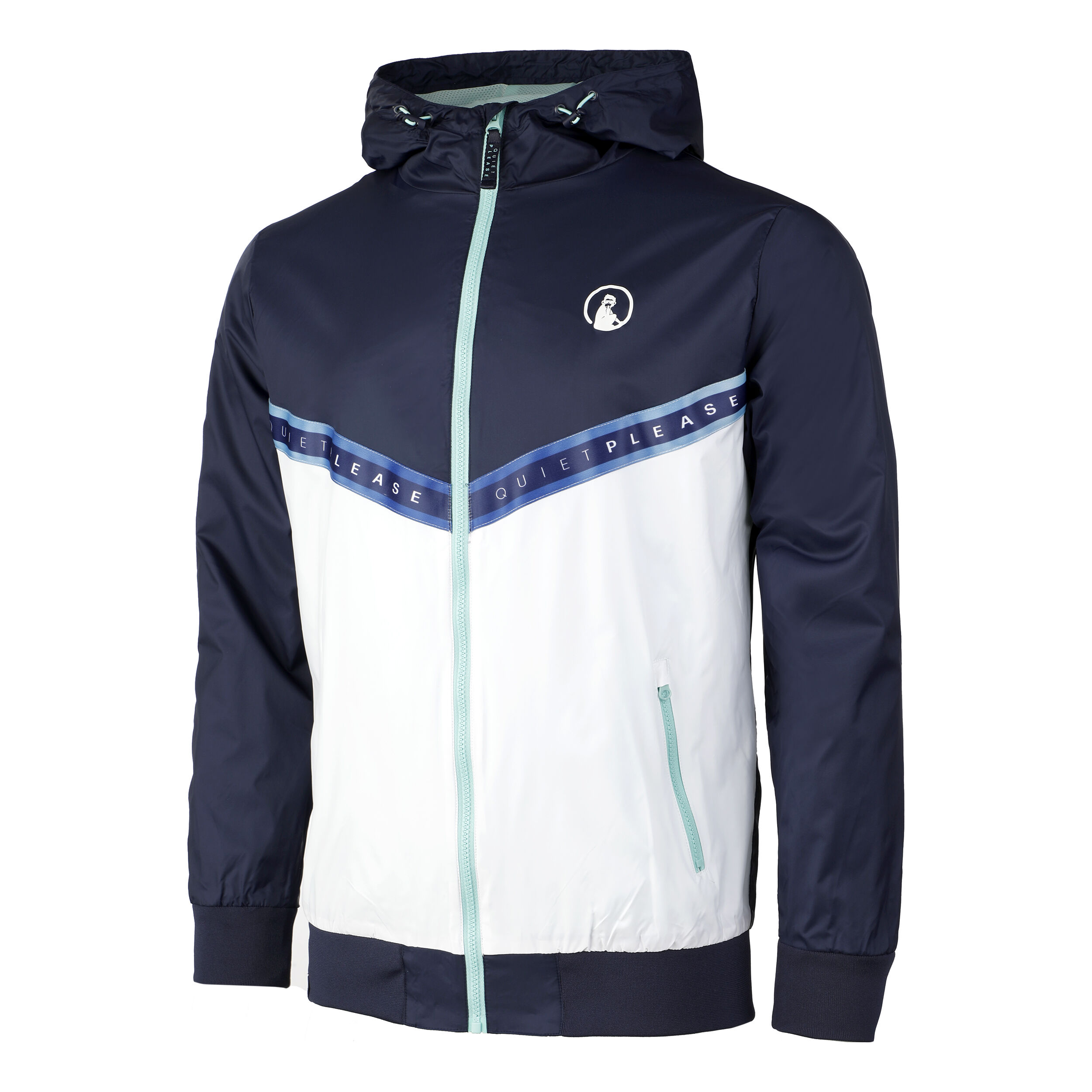 Tweener Rainbow Windbreaker Training Jacket Men Blue White