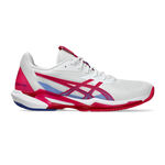 ASICS Tennis shoes ASICS Solution Speed FF 3 All Court Shoe Women-White,Berry
